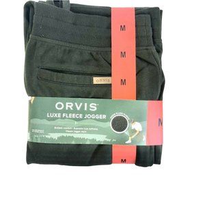 Orvis Luxe Fleece Jogger Lounge Pant, Dress Olive Green Size Medium